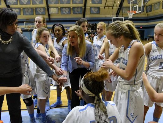 The Cavaliers huddle during a game.  (Richard Shiro/Greenville News)