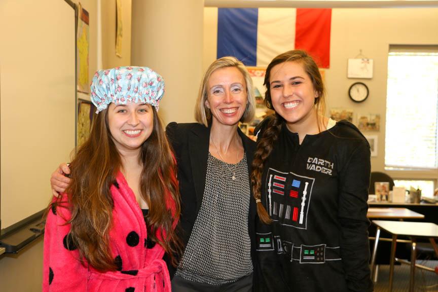The French class showing school spirit on future day (Courtney Lee/Staff Photo).