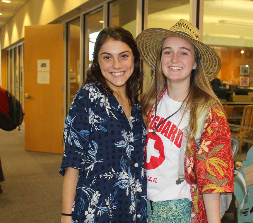 Christ Church Upper School students dressed up on Tuesday of Homegoing week as tacky tourists (Darcy Merline/Staff Photo).