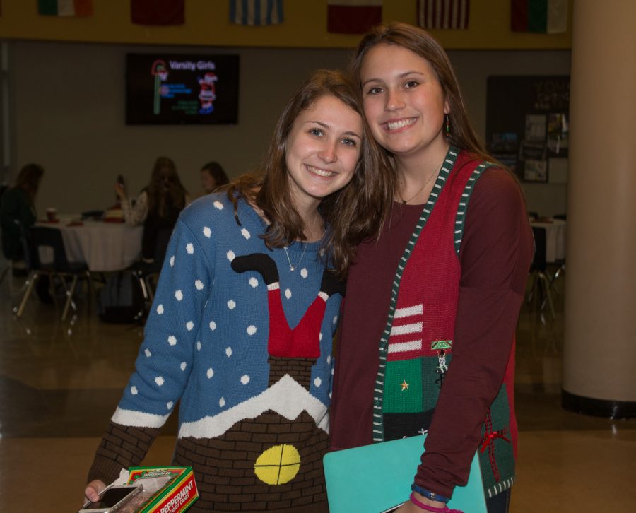 Upper School students sported their tackiest sweaters on Monday.