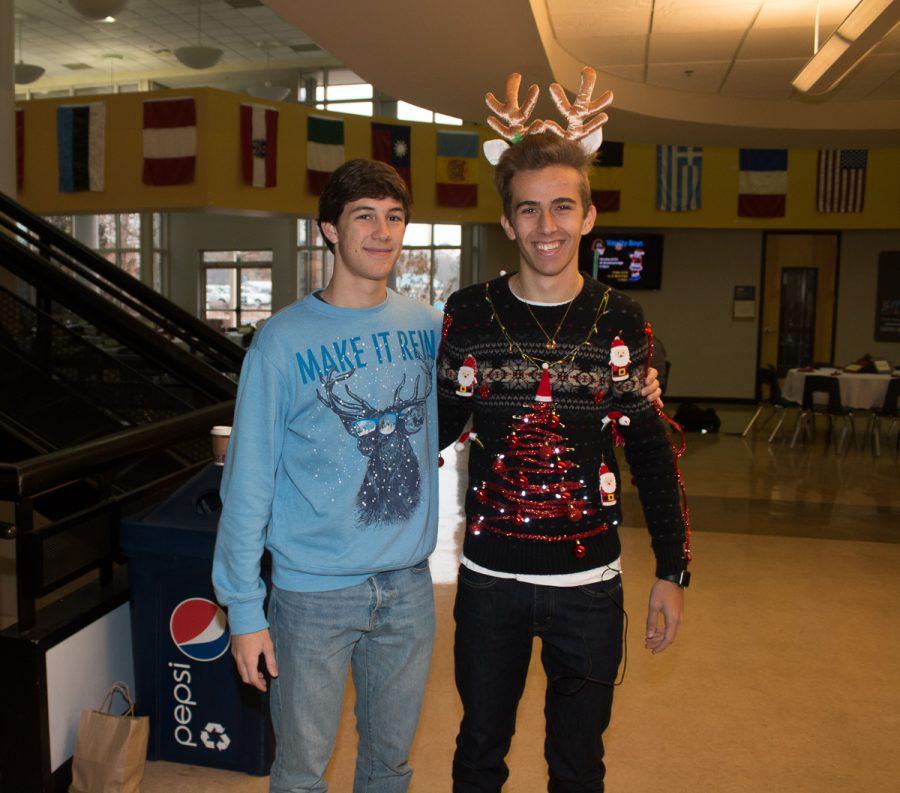 Upper School students sported their tackiest sweaters on Monday.