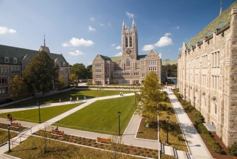 The beautiful campus is just outside of Boston in Chestnut Hill (photo courtesy of bc.edu).
