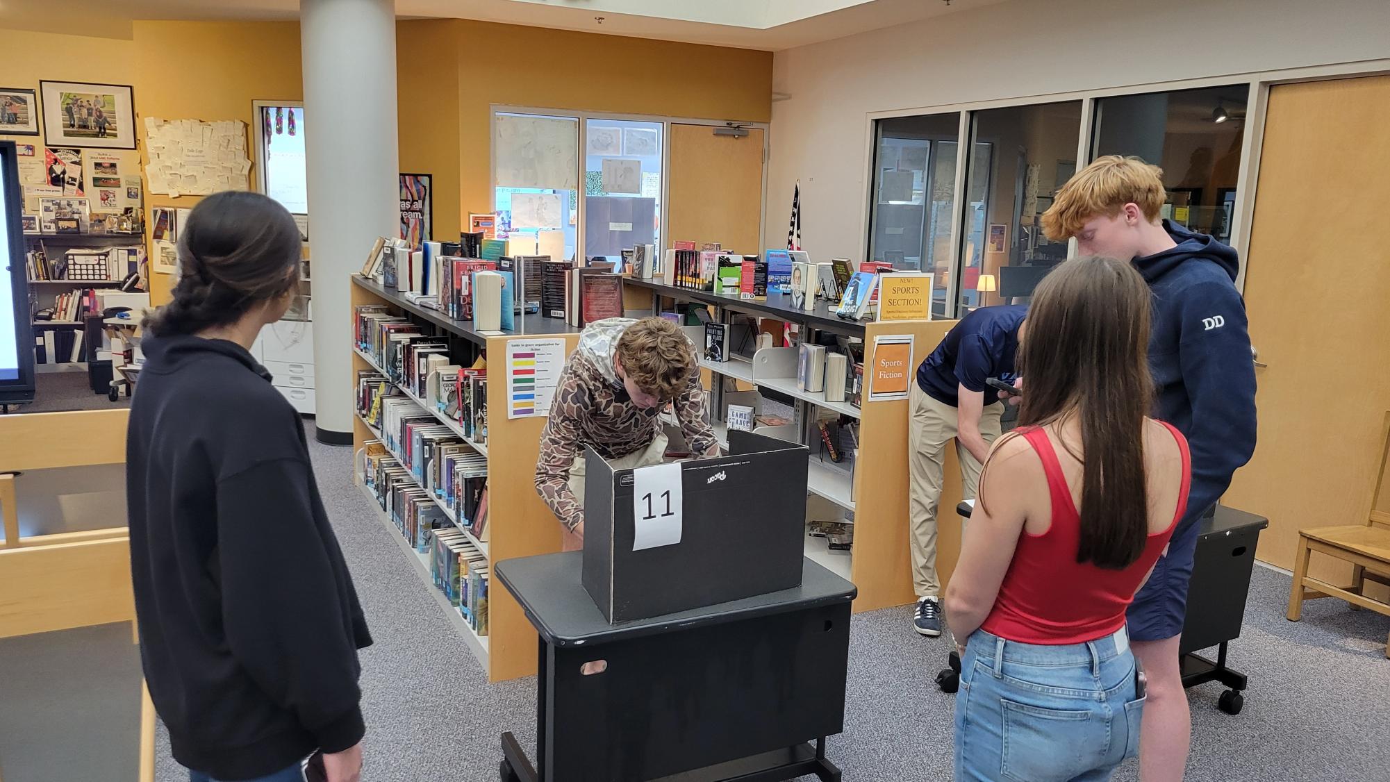 Upper School Students Cast Their Vote in The 2024 CCES News Mock Election